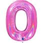 Preview: Grabo The Numbers Holographic 40" Folienzahl Ziffer 0 (Farbauswahl)
