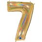 Preview: Grabo The Numbers Holographic 40" Folienzahl Ziffer 7 (Farbauswahl)