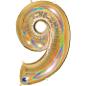 Preview: Grabo The Numbers Holographic 40" Folienzahl Ziffer 9 (Farbauswahl)