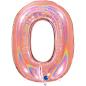 Preview: Grabo The Numbers Holographic 40" Folienzahl Ziffer 0 (Farbauswahl)