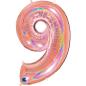 Preview: Grabo The Numbers Holographic 40" Folienzahl Ziffer 9 (Farbauswahl)