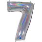Preview: Grabo The Numbers Holographic 40" Folienzahl Ziffer 7 (Farbauswahl)