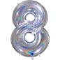 Preview: Grabo The Numbers Holographic 40" Folienzahl Ziffer 8 (Farbauswahl)