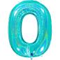 Preview: Grabo The Numbers Holographic 40" Folienzahl Ziffer 0 (Farbauswahl)