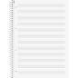 Preview: Brunnen Collegeblock A4 Student Premium 50 Blatt Noten Lineatur 14