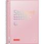 Preview: Brunnen Collegeblock A4 Student Premium 80 Blatt kariert Lineatur 28 pastellrosa