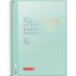 Preview: Brunnen Collegeblock A4 Student Premium 80 Blatt kariert Lineatur 28 pastellmint