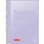 Preview: Brunnen Collegeblock A4 Student Premium 80 Blatt Lineatur 27 Pastell II