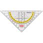 Preview: Brunnen Geometrie-Dreieck mit Griff 16cm bruchsicher glasklar