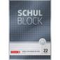 Preview: Brunnen Schulblock A4 Premium 50 Blatt kariert Lineatur 22