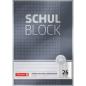 Preview: Brunnen Schulblock A4 Premium 50 Blatt kariert mit Rand Lineatur 26