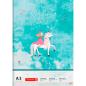 Preview: Brunnen Zeichenblock A3 20 Blatt Unicorn Princess