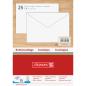 Preview: Brunnen 25 Stück Briefumschlag C6 ohne Fenster nassklebend weiß
