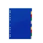 Preview: Durable Kunststoff-Register A4 PP 10-teilig blanko farbig