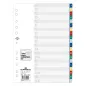 Preview: Durable Kunststoff-Register A4 PP 20-teilig A-Z farbig