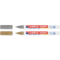 Preview: Edding 4085 Kreidemarker by Securit - 2er Blister gold+silber