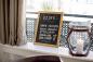 Preview: Securit Kreidetafel Woody teak ca. 30x40cm beids. beschriftbar incl. 2 Kreidemarker schwarz und gold
