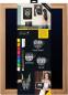 Preview: Securit Kreidetafel Woody teak ca. 30x40cm beids. beschriftbar incl. 2 Kreidemarker schwarz und gold