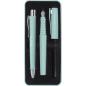 Preview: Faber-Castell Füllhalter Poly Pen B + Kugelschreiber Poly Ball XB Set caribic blue