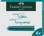 Preview: Faber-Castell Standard Tintenpatrone nicht löschbar - turquoise