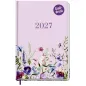 Preview: Häfft Buchkalender Großdruck/Senioren A5+ 2S/1W Blütentraum 2027