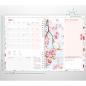 Preview: Häfft Family-Timer A5 Wire-O 18 Monate Wild Flower 2025/26