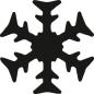 Preview: Heyda Motivstanzer klein Schneeflocke