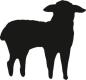 Preview: Heyda Motivstanzer klein Lamm