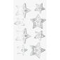 Preview: Heyda Sticker-Mix Silbersterne