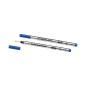 Preview: MontBlanc® Rollerball Pen Refill F (fein) 2er  royal blue