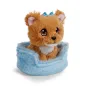 Preview: Nici Little Paws Hund Yorkshire Terrier braun ca.12cm blaues Körbchen
