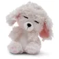 Preview: Nici Sleeping Pets Pudel weiß ca.12cm malve Körbchen