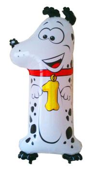 Grabo Animaloons Dalmatiner 40" Folienzahl Ziffer 1