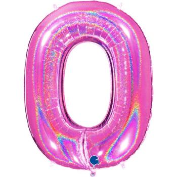 Grabo The Numbers Holographic 40" Folienzahl Ziffer 0 (Farbauswahl)