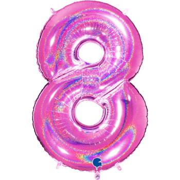 Preview: Grabo The Numbers Holographic 40" Folienzahl Ziffer 8 (Farbauswahl)