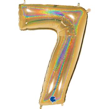 Grabo The Numbers Holographic 40" Folienzahl Ziffer 7 (Farbauswahl)