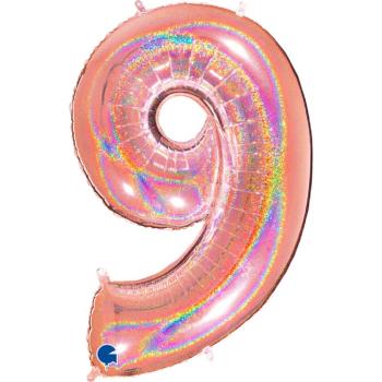 Grabo The Numbers Holographic 40" Folienzahl Ziffer 9 (Farbauswahl)