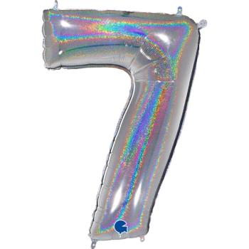 Grabo The Numbers Holographic 40" Folienzahl Ziffer 7 (Farbauswahl)