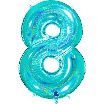 Preview: Grabo The Numbers Holographic 40" Folienzahl Ziffer 8 (Farbauswahl)