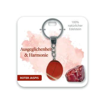 BB Edelstein Schlüsselanhänger Ausgeglichenheit & Harmonie roter Jaspis
