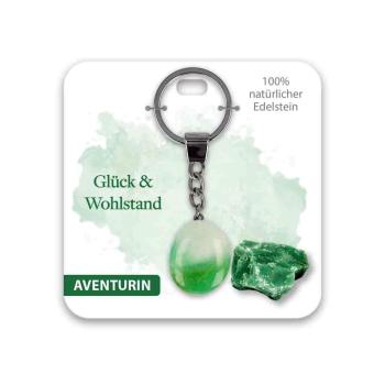 BB Edelstein Schlüsselanhänger Glück & Wohlstand Aventurin