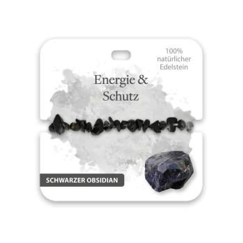 BB Edelstein Armband Energie & Schutz schwarzer Obsidian