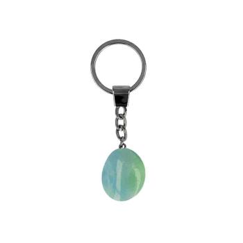 Preview: BB Edelstein Schlüsselanhänger Harmonie & Stärke Aquamarin