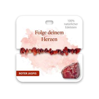 BB Edelstein Armband Folge deinem Herzen roter Jaspis