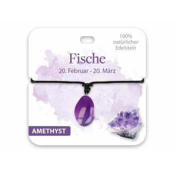 BB Edelstein Halskette Fische Amethyst