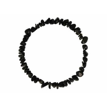Preview: BB Edelstein Armband Steinbock schwarzer Obsidian