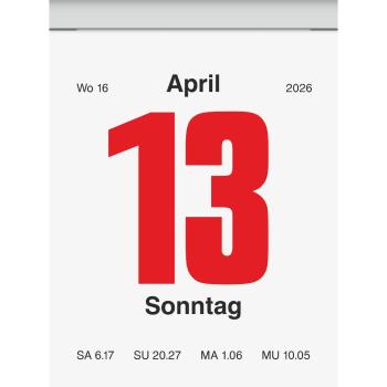 Brunnen Tagesabreißkalender Nr.2 5,36x7,2cm 2026