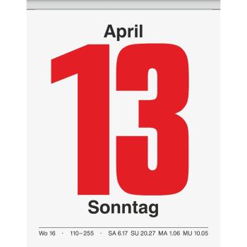 Preview: Brunnen Tagesabreißkalender Nr.13 98x142mm 2026