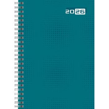 rido/idé Buchkalender Futura 2 Wire-O petrol A5 2S/1W 2026