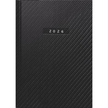 rido/idé Buchkalender Futura2 Carbon schwarz A5 2S/1W 2026